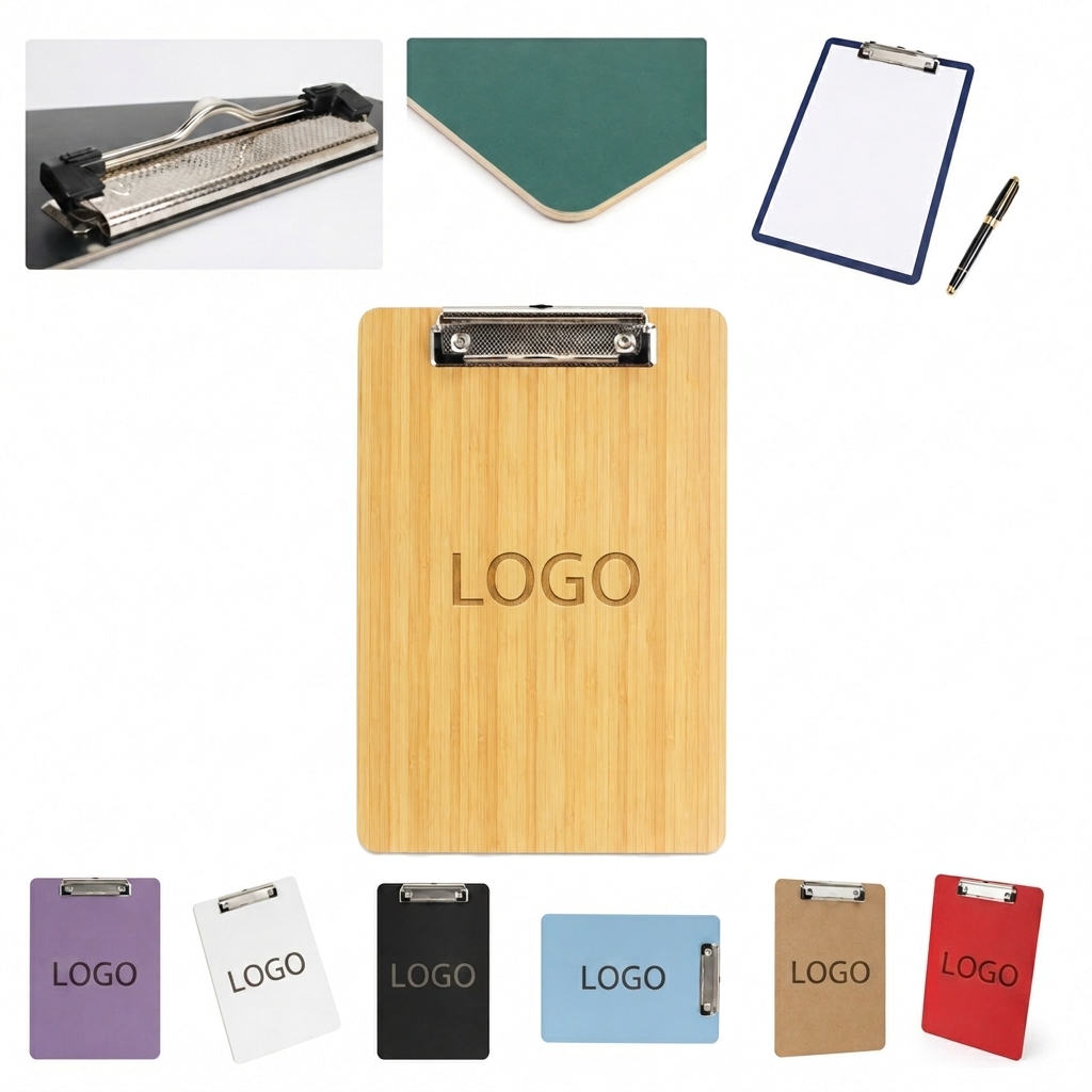 Multi-Surface A4 Office Clipboard with Heavy-Duty Metal Clip
