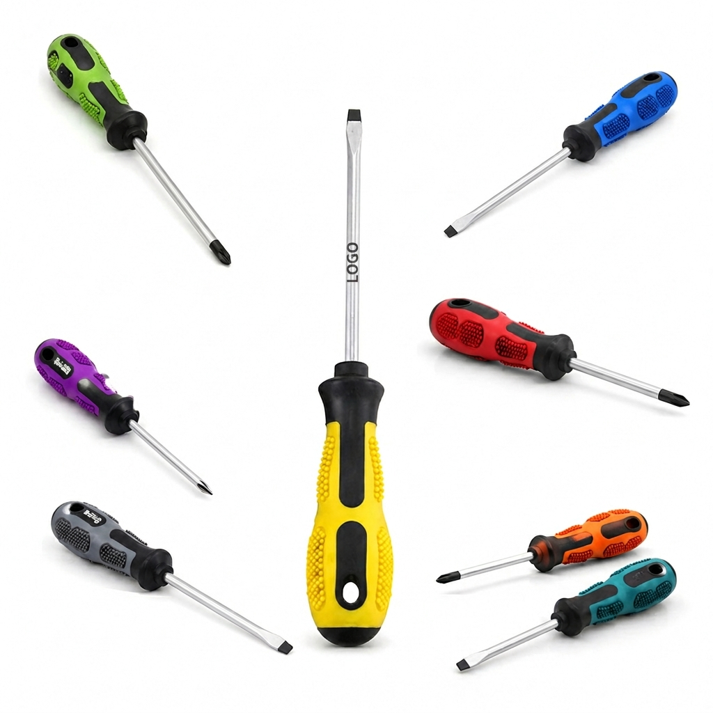 8-Piece Professional Manual Tool Set with Textured Ergonomic Grips