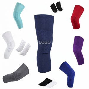 Impact-Resistant Honeycomb Padded Compression Sleeve for Joint Protection